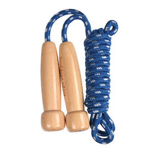 Egosky Jump Rope Kids, Adjustable Wooden Handle Skipping Rope